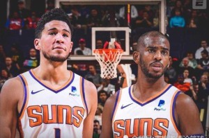  布克40分对飙米切尔，太阳关键战险胜骑士  