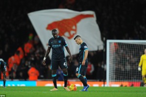  阿森纳终结曼城三十场主场不败神话  